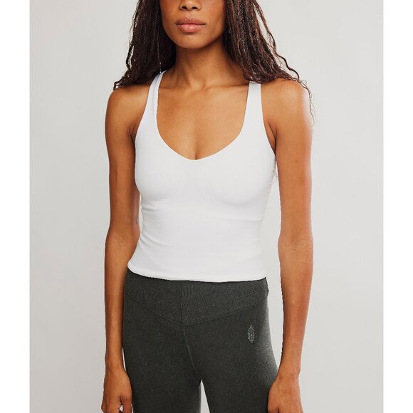 🆕 FP MOVEMENT Good Karma Sculpt Tank / White - Picture 4 of 10